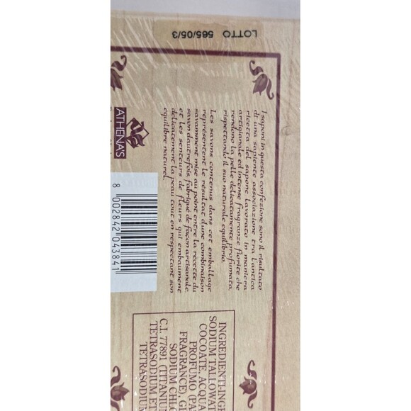 Homemade Italian Soap Antica Firenze 3 Bars Of Luxury Soap Sealed With Gift Box - Picture 6 of 8